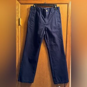 Boy’s Cherokee Navy Blue Pant. Adjustable Waist. Flat Front. Cotton